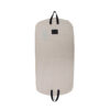 Custom logo beige dustproof portable travel natural cotton wedding dress suit garment bag cover with zipper