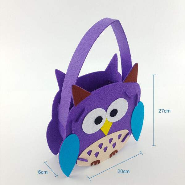 High quality bird cloth small kid cartoon felt bag handbag - Image 2