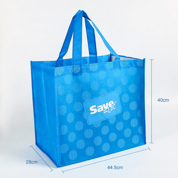 Wholesale custom logo large pp non woven fabric tote shopping bag with logo - Image 3