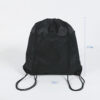 Custom reusable black foldable eco friendly PET mesh drawstring bag