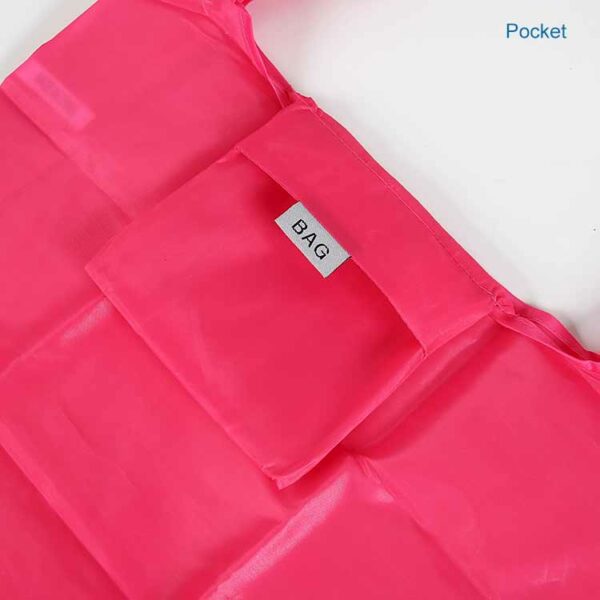 Eco friendly 190T PET reusable cheap promo tote rpet fold bag - Image 4