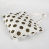 Wholesale custom logo dot recycled woman cotton canvas shopping tote bag