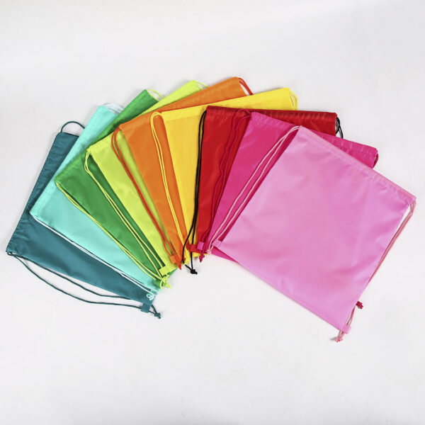 Wholesale promotional printed PET foldable backpack drawstring bags - Image 6