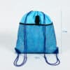 Eco friendly logo printed string summer beach shopping drawstring bag