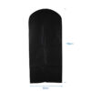 Custom logo recycled hanger extra wide gowns bridal wedding long dress protection garment suit cover bag