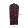 Custom non woven flower printed black red dust protector women wedding dress clothing garment coat suit cover bag