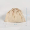 Custom large dust-proof eco friendly cotton dust drawstring bag