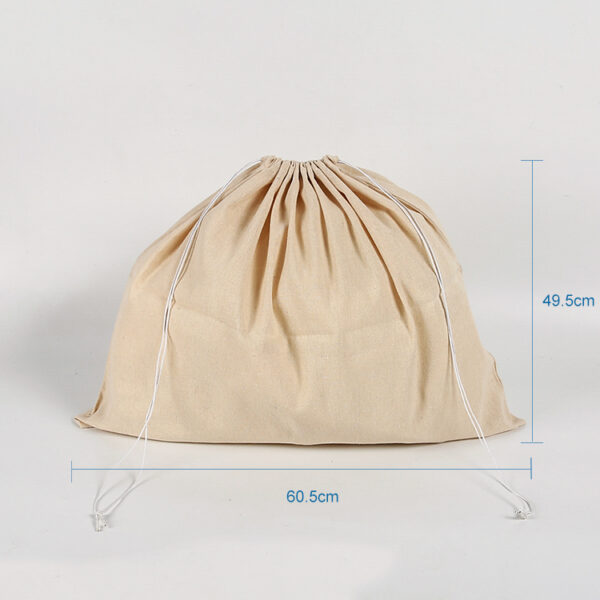 Custom large dust-proof eco friendly cotton dust drawstring bag - Image 2