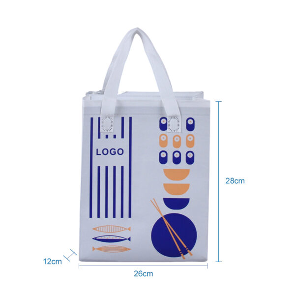 Commercial thermal heat sealed freezer pack lunch food delivery takeout insulated cooler tote bag - Image 2