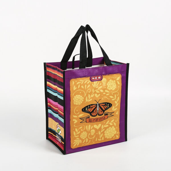 Eco friendly PP woven custom reusable gift clothing shopping bag