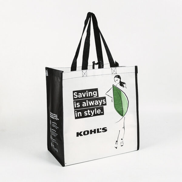 Wholesale custom printed eco friendly recycle reusable grocery RPET woven shopping bag