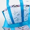 Wholesale custom print logo reusable  non woven gift takeout nonwoven bags