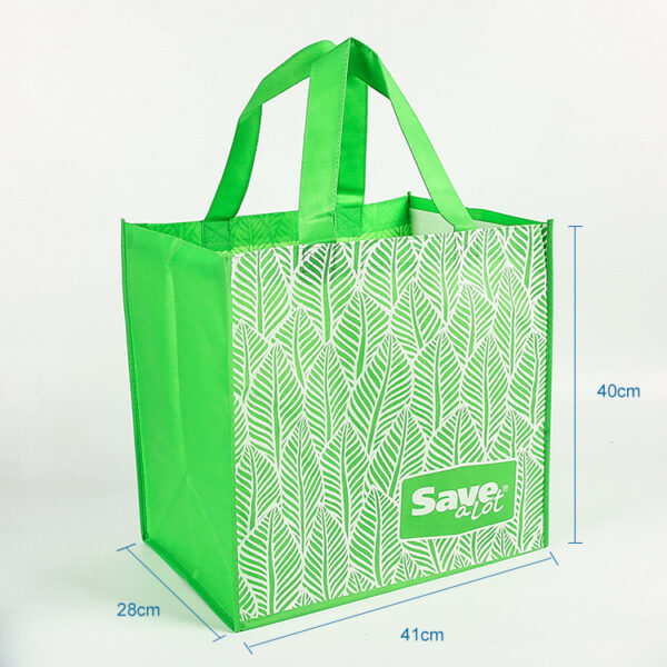 Luxury brand custom recyclable non woven supermarket shopping bags - Image 3