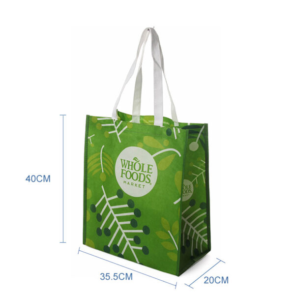 Factory price RPET non woven sublimation logo tote bags custom design - Image 3