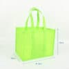 Grocery blank wholesale bulk green shopping tote bag without printed logo