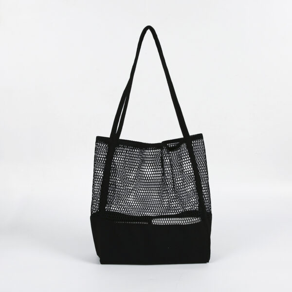 Wholesale printed eco canvas washable mesh costom tote bag