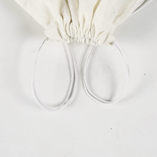 Custom size white small drawstring cotton dust bag - Image 2