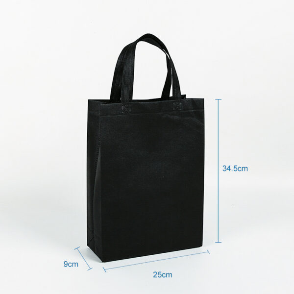 Eco-friendly packaging black 2023 personalizzate shopping tote bag - Image 2