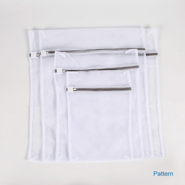 Customize travel white reusable small underwear washing zip mesh laundry bag - Image 6