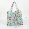 Eco friendly fashion 190T PET custom foldable reusable travel shopping bags