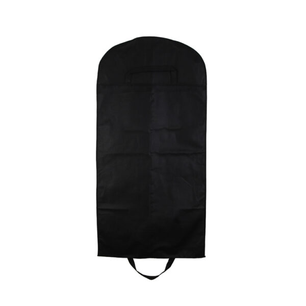 Customized printed black zipper pocket dust reusable non woven fabric wedding dress suit garment bag clothes cover