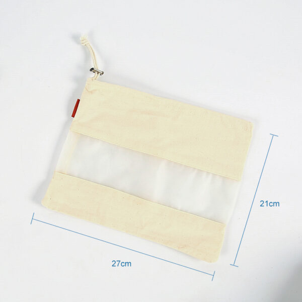 Customized translucent with drawstring flannel cotton suede dust bag