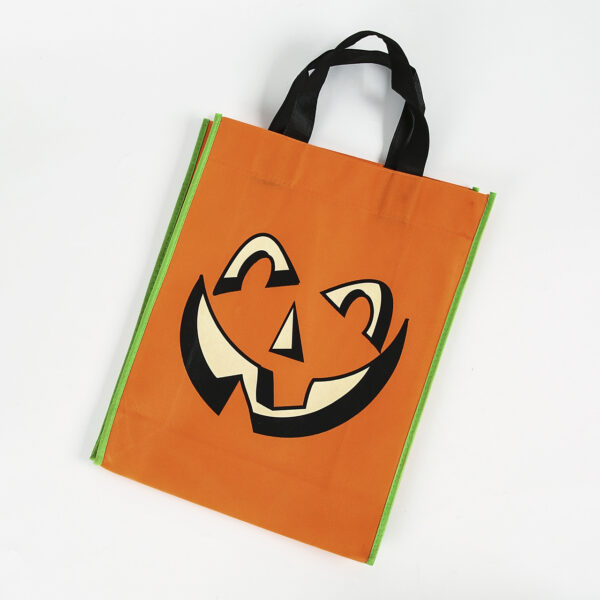 Wholesale custom print eco friendly halloween trick or treat cute small tote non woven fabric bag - Image 2