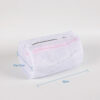 Wholesale custom eco friendly foldable mesh shoe laundry bag with zipper