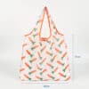 Eco friendly 190T PET customised recycled foldable shopping bag with pockets