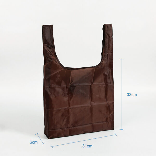 Wholesale 190T PET eco friendly grocery 100% polyester rpet foldable tote shopping bag - Image 3