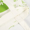 Luxury eco cotton material canvas bag with flower graphic