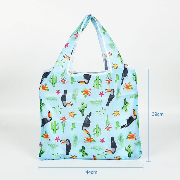 Waterproof reusable foldable flower extra large reusable tote bag - Image 2