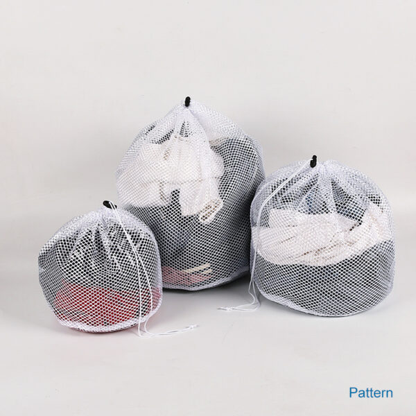 Heavy duty custom polyester drawstring wholesale honeycomb washable fine washing machine mesh care laundry wash net bag - Image 6