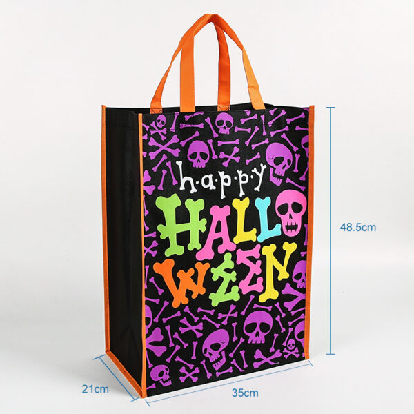 Eco friendly wholesale custom printed happy hall ween halloween PP non woven bag - Image 3