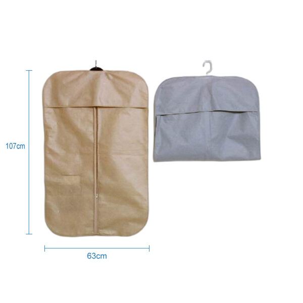 Wholesale fabric hanging foldable dust protector men suit packaging supply bridal garment cloth cover bags - Image 2