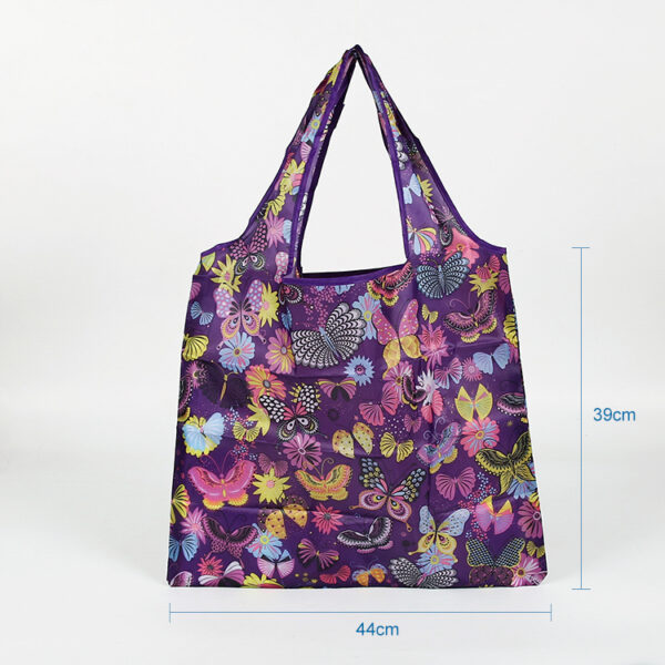 190T PET reusable custom eco friendly tote bag with inside pocket - Image 3