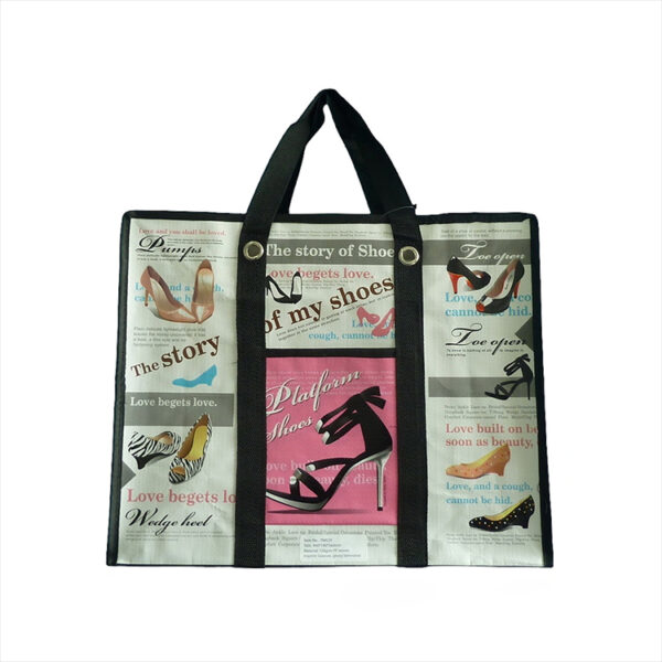 Wholesale personalized PP woven cloth custom bags with logo luxury shopping bag