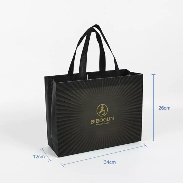 Custom logo nonwoven laminated ultrasonic reusable pp non woven bag - Image 2