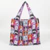 Wholesale 190T PET large capacity fancy polyester sublimation tote travel foldable bags
