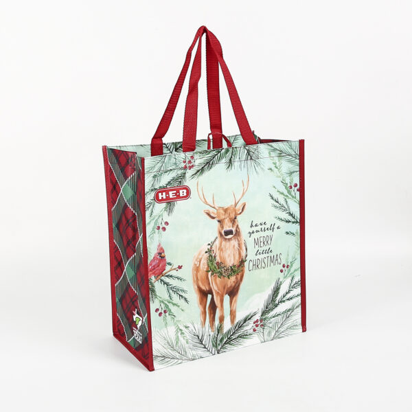 Eco friendly custom printed PP woven reusable shopping bags