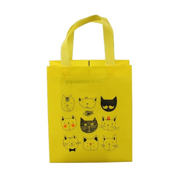 Custom logo printed reusable promotional nonwoven ultrasonic tote handled bag