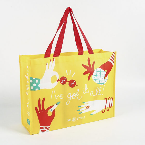 China custom printed tote rpp non-woven shopping bag