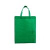 Wholesale green reusable folding grocery nonwoven ultrasonic ecofriendly fabric tote bag