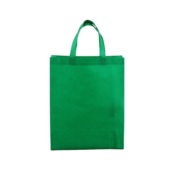 Wholesale green reusable folding grocery nonwoven ultrasonic ecofriendly fabric tote bag