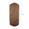 Custom brown foldable duffle suit dust garment bag dress clothing cover for wedding