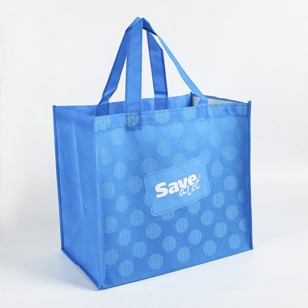 Wholesale custom logo large pp non woven fabric tote shopping bag with logo