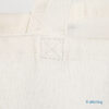 Wholesale organic reusable fashionable large white cotton canvas tote bag with custom logo