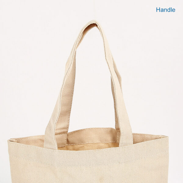 Wholesale custom print design nice fabric cotton canvas shopping tote bag - Image 5