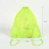 Colors custom logo recycled green sport mesh packaging drawstring bag