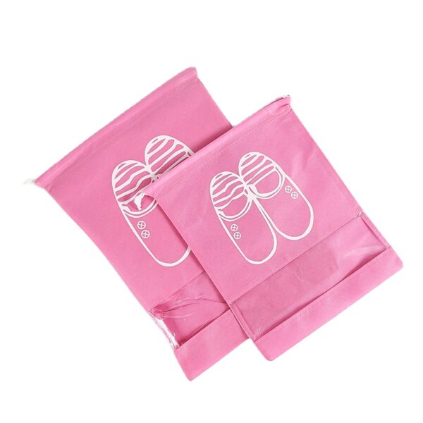 Custom pink small kid eco friendly packaging shoe dust cover bag